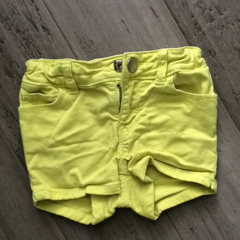 Lime Green Baby Gap Jean shorts Size 2 years